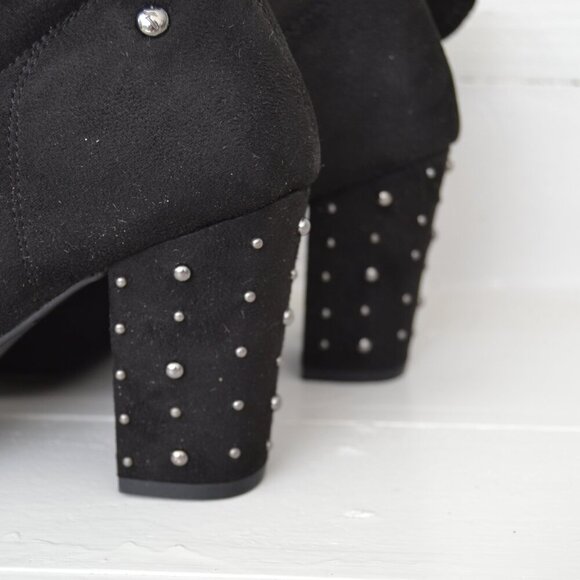 Simply Vera Vera Wang Dallas Studded Ankle Boots Booties Black Women's 7.5 NWB - Picture 7 of 10
